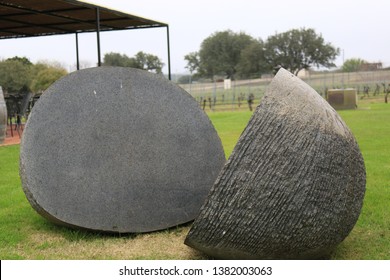 Objects Outside Central Texas Winery