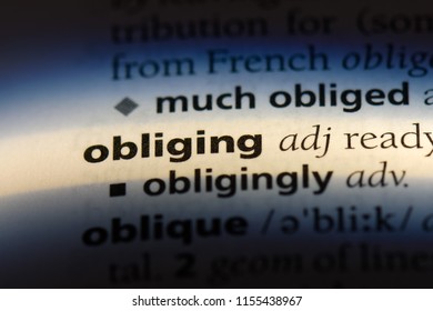 Obliging Word Dictionary Obliging Concept Stock Photo 1155438967 ...