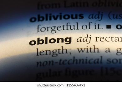 Oblong Word Dictionary Oblong Concept Stock Photo 1155437491 | Shutterstock