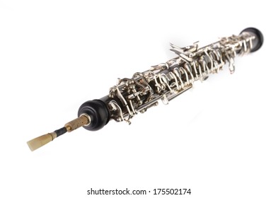 Oboe With Double Reed Mouthpiece, Studio Shot