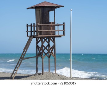 Observation post at the beach.