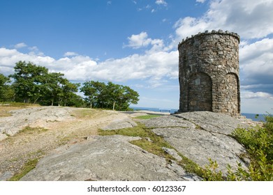 Observation Tower In Camden Hills State Park, Maine