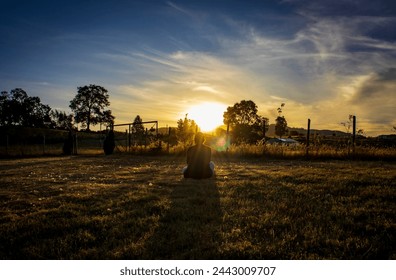Observing the countryside, Feeling tranquility