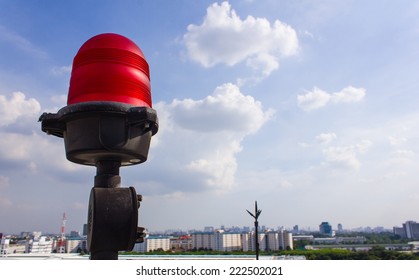 Obstruction Light On Rooftop