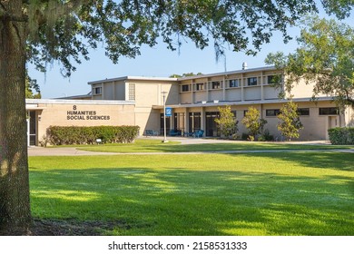 OCALA FL, USA - MAY 16: Humanities And Social Sciences Building On May 16, 2022 At The College Of Central Florida Ocala Campus In Ocala, Florida.