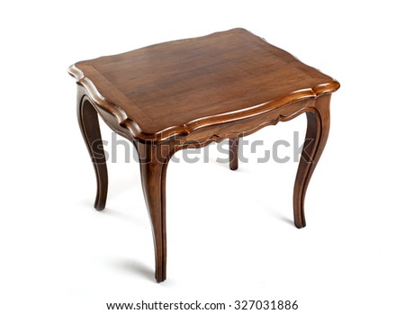 occasional table in front of white background