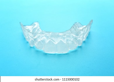 Occlusal Splint On Color Background