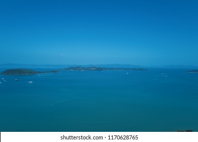 Ocean background and a blue sky