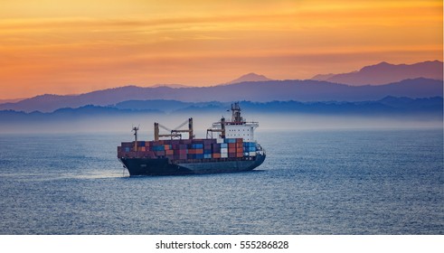 Ocean Barge - Shutterstock ID 555286828