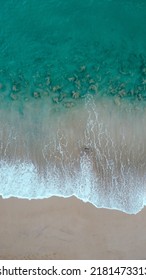 Ocean Beach Sand Wave Shore | Tropical Island Aerial Photo | Beach In Hawaii - Maui | Vacation Island Vibes