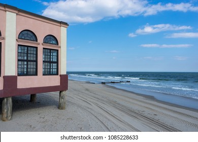 Ocean City, New Jersey, USA - April 11,2018 : Ocean City Music Pier On The Beach