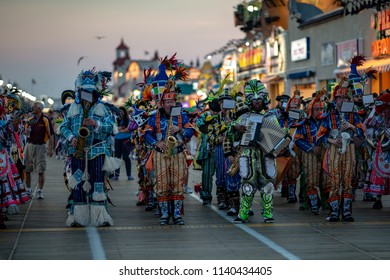 Ocean City, NJ - June 10, 2018: Avalon String Band Performs On The Ocean City NJ Boardwalk