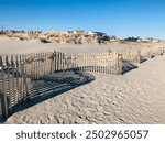 Ocean city, NJ. Shells tied to fence. Photo taken December 28, 2020.