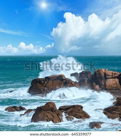 Similar – Pink Granite Coast