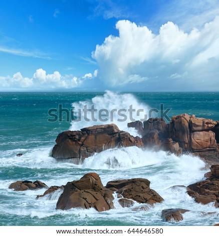 Similar – Pink Granite Coast