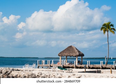 Ocean And Dock In Key Largo