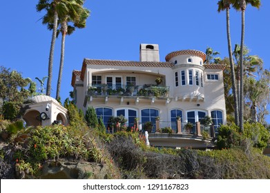 An Ocean Front Home Overlooking The Pacific Ocean In Laguna Beach, CA.