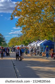 OCEAN GROVE, NEW JERSEY -OCTOBER 5: A Beautiful Fall Day For A Crafts Fair On October 5 2019 In Ocean Grove New Jersey.