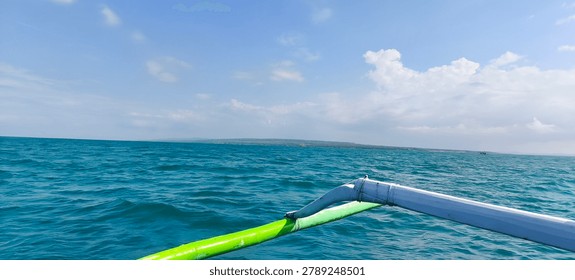 ocean on a small boat while fishing