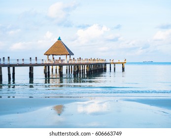 Ocean Pier At Sihanoukville, Cambodia.