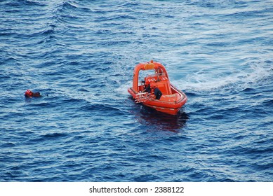 Ocean Rescue Of Man Overboard