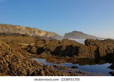 ocean rocks cliffs amazing view portugal beaches waves tourism in portugal national park  vacaion summer seaside blue nature wild popularstones