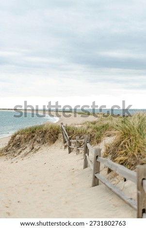 ocean and sand, panaramic view of waves.
