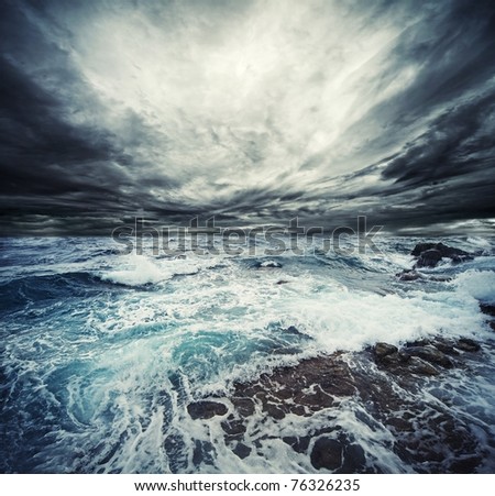 Ocean storm