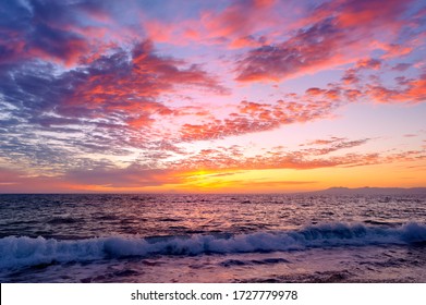 Ocean Sunset Is A Surreal Beautiful Inspirational Uplifting Image Of Hope And Faith