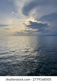 Ocean Surface With Sun Reflection