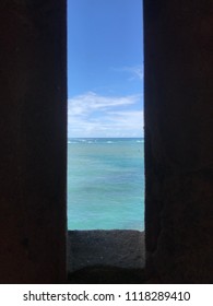 Ocean through a window