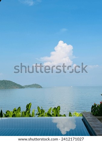 Ocean view from infinity pool