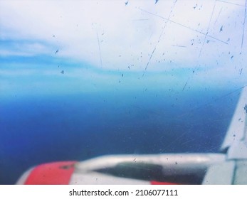 Ocean View from the Plane Window