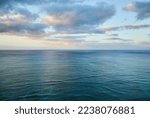 Ocean views, beautiful calm waters, horizontal nature photography. Scenic landscape photos. Blue water. 