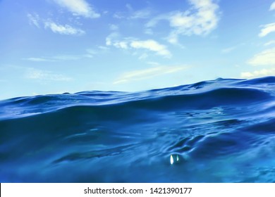 Ocean Water Background, Wave Close Up