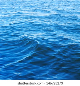 Ocean Water Surface Texture. Deep Sea Waves 