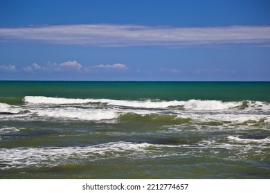 Ocean Waves At Beach Of Puerto Limon Costa Rica 