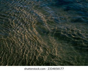 Ocean waves are generated by wind blowing over the ocean surface