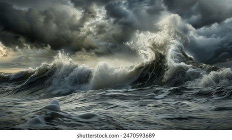 Ocean waves nature blue water - Powered by Shutterstock