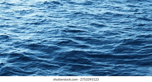 Ocean Waves Texture Background. Abstract Summer Background. Nature Seascape. Top View.