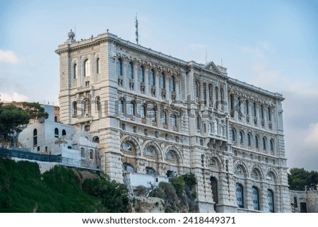 The Oceanographic Museum or Musee Oceanographique in Monte Carlo, Principality of Monaco, French Riviera