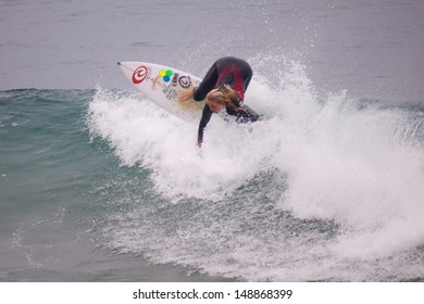 OCEANSIDE, CALIFORNIA - AUG 3: Bethany Hamilton At The Super Girl Pro In Oceanside California, California On August 3rd, 2013.