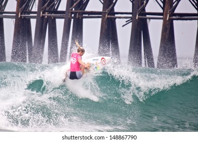 OCEANSIDE, CALIFORNIA - AUG 4: Bethany Hamilton At The Super Girl Pro In Oceanside California, California On August 3rd, 2013.