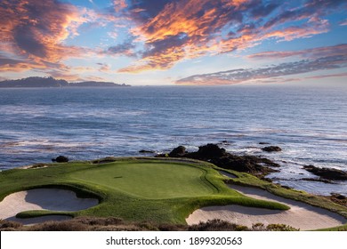 View Pebble Beach Golf Course Hole Stock Photo 1857271483 | Shutterstock