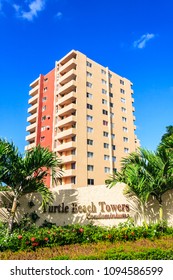 Ocho Rios, Jamaica - February 20, 2018: Turtle Beach Towers Condominiums