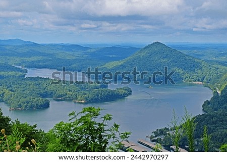 Ocoee Lake landscape in Tennessee
