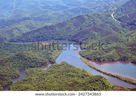 Ocoee River Landscape  Aerial View 