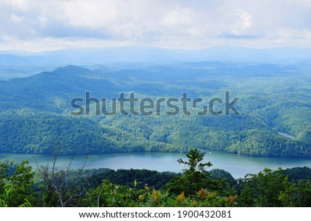 Ocoee River and Mountains  Landscape 