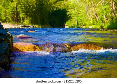 Oconaluftee River Down Stream Flow