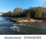 Oconee River aerial footage form Milledgeville, Georgia.